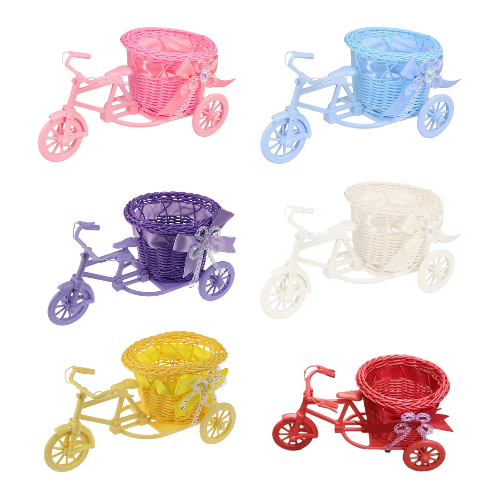 Wedding Hampers - Cesta de flores artificiales para bicicleta,