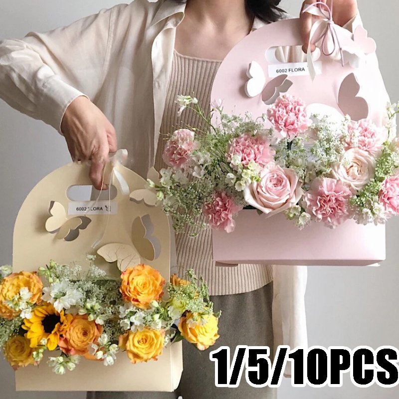 Wedding Hampers - Caja de flores de mariposa, cesta