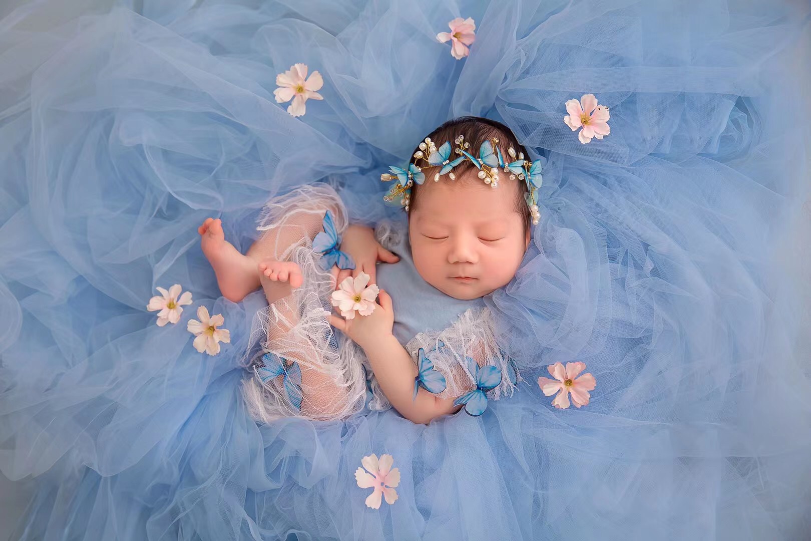 malla fondo newborn photograph - Photo Booth Prop reseña y precio