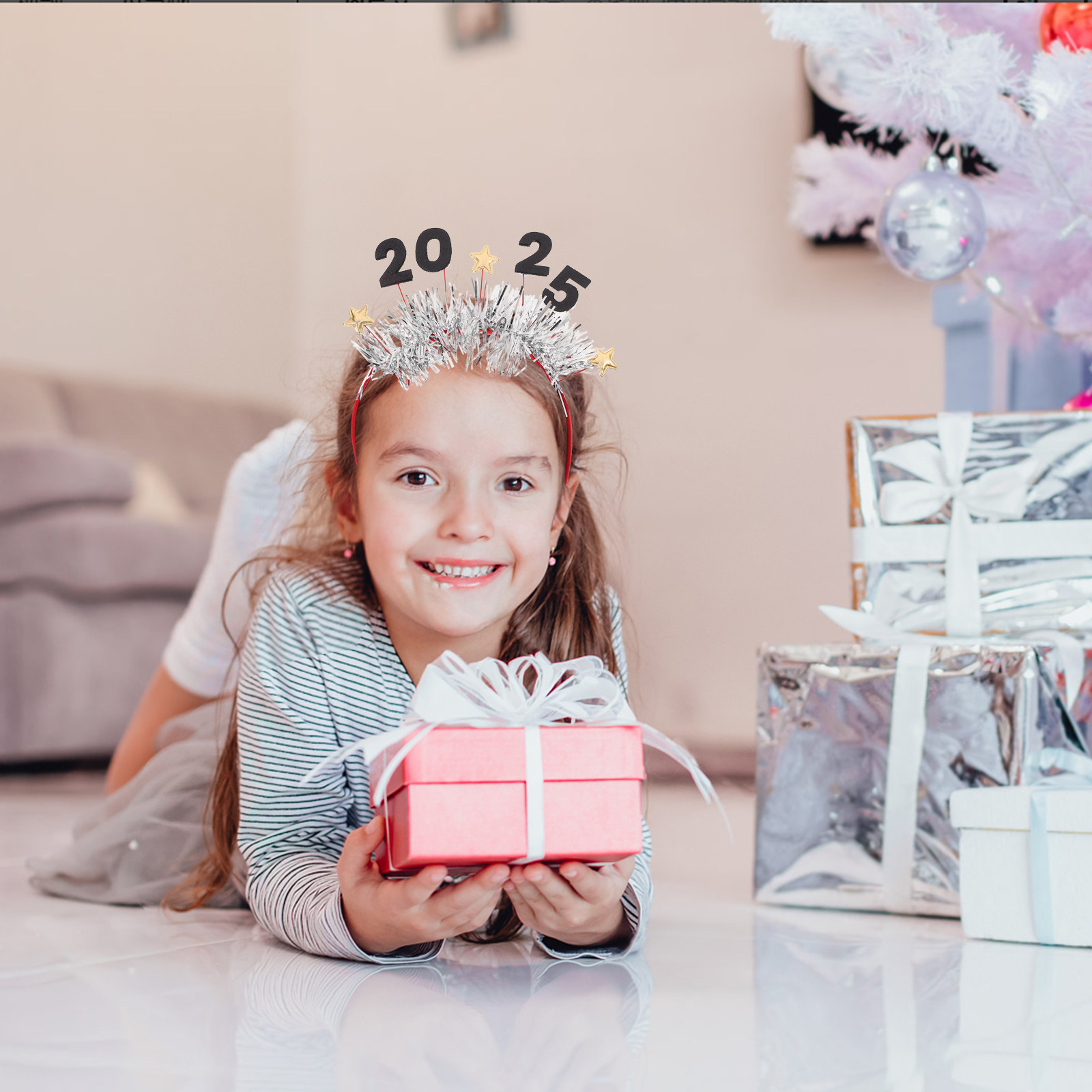 Diadema de Año Nuevo 2025 con  - Photo Booth Prop reseña y precio