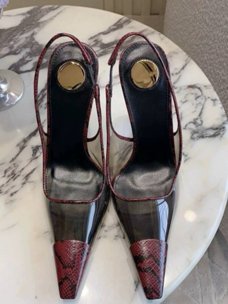 Sandalias de Tacón Alto Transp - Wedding Super reseña y precio