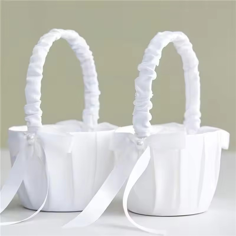 Cesta de flores con lazo de sa - Wedding Hampers reseña y precio