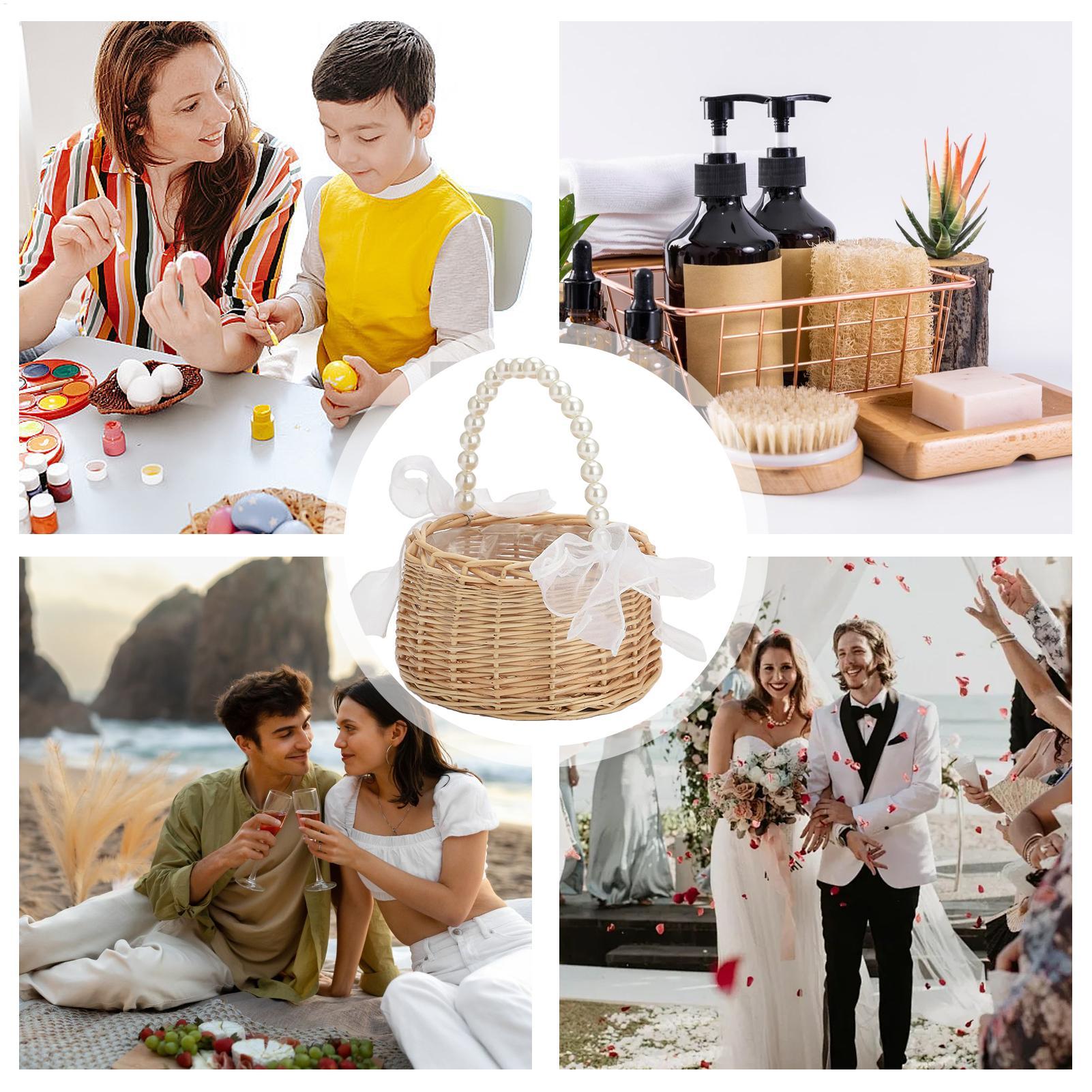 Cesta de mimbre y ratán con as - Wedding Hampers reseña y precio