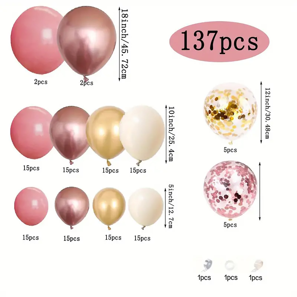 137 Uds. Kit de arco de guirna - Wedding Supply Kit reseña y precio