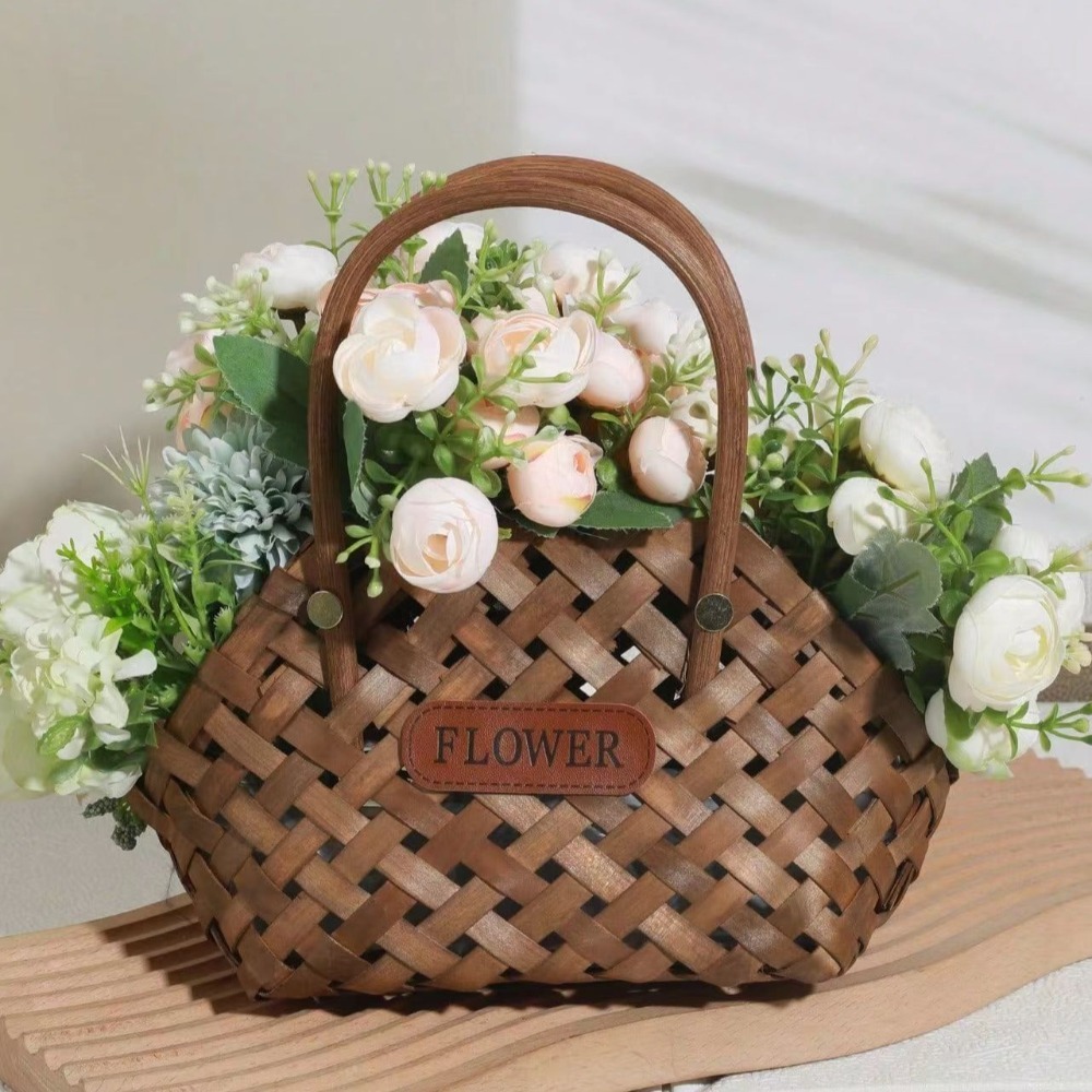 Cesta colgante tejida de mimbr - Wedding Hampers reseña y precio
