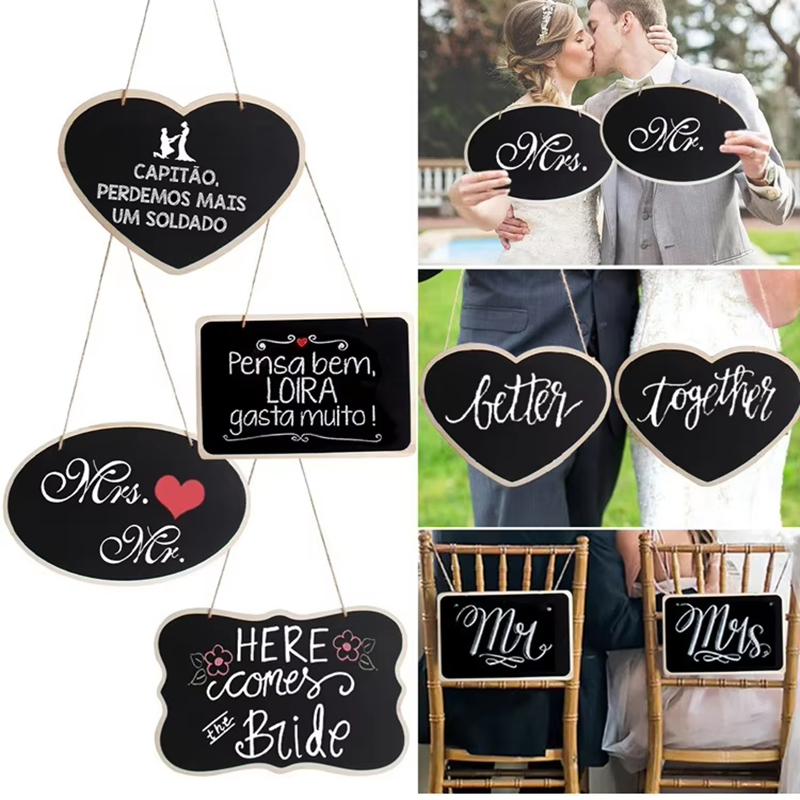 Pizarra rústica de madera para - Wedding Ceremony Supply reseña y precio